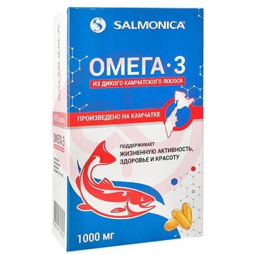 Салмоника омега-3 капсулы 1000мг 1300мг №42 из дикого камчатского лосося