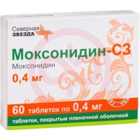 Моксонидин-сз таблетки покрытые пленочной оболочкой 0.4мг №60