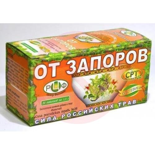 Сила росс.трав №38 фиточай от запоров 1,5г. №20 пак. ( + стевия) Сила росс.трав №38 фиточай от запоров 1,5г. №20 пак. ( + стевия)