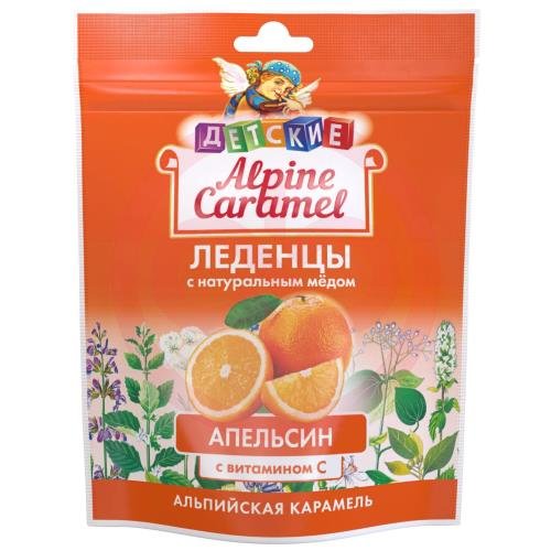 Альпийская карамель леденцы 75г детские апельсин витамин с/натур мед Альпийская карамель леденцы 75г детские апельсин витамин с/натур мед