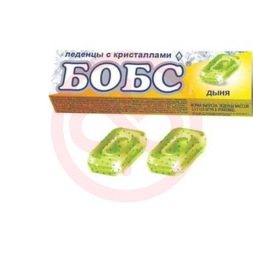 Бобс леденцовая карамель 3,5г №10 со вкусом дыни с мятными кристаллами