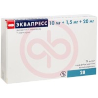 Эквапресс капсулы с модифицированным высвобождением 10мг + 1.5мг + 20мг №28
