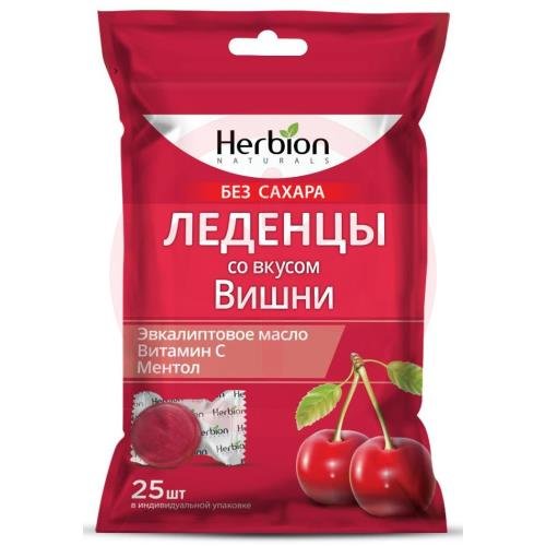 Гербион леденцы без сахара №25 со вкусом вишни