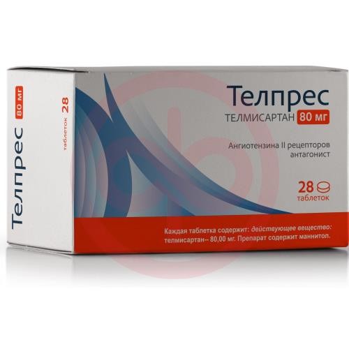 Телпрес таблетки 80мг №28 Телпрес таблетки 80мг №28