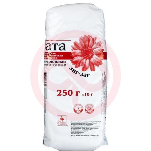 Ника вата хирургическая 250г н/стер. зиг-заг Ника вата хирургическая 250г н/стер. зиг-заг