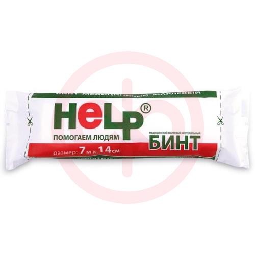 Хелп бинт н/стер. 7мх14см и/у [help]