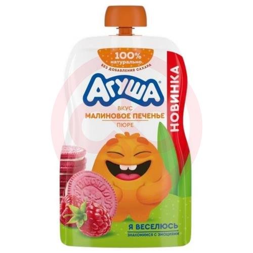 Агуша пюре 80г малиновое печенье