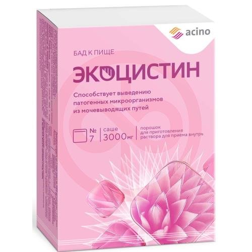 Экоцистин порошок для приготовления раствора для приема внутрь 3000мг №7 (бад) Экоцистин порошок для приготовления раствора для приема внутрь 3000мг №7 (бад)