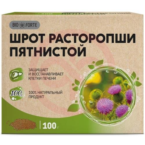Биофорте расторопши пятнистой шрот 100г Биофорте расторопши пятнистой шрот 100г