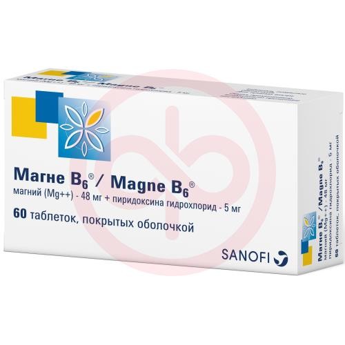 Магне b6 таблетки покрытые оболочкой №60