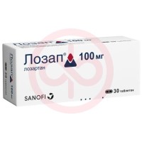 Лозап таблетки покрытые пленочной оболочкой 100мг №30