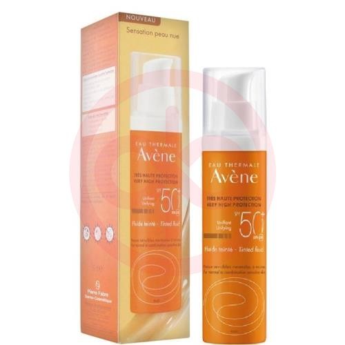 Авен флюид для лица 50мл солнцезащ. spf50 с тонир. эффектом
