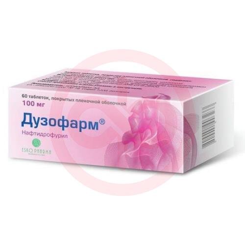 Дузофарм таблетки покрытые пленочной оболочкой 100мг №60 Дузофарм таблетки покрытые пленочной оболочкой 100мг №60