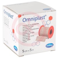 Омнипласт пластырь 5смх5м текст. ткань телесн. /арт.900532/