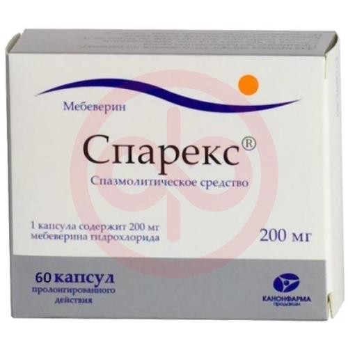 Спарекс капсулы с пролонгированным высвобождением 200мг №60 Спарекс капсулы с пролонгированным высвобождением 200мг №60