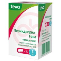 Периндоприл-тева таблетки покрытые пленочной оболочкой 5мг №30