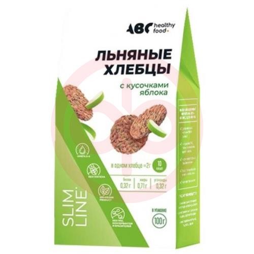 Авс хэлси фуд хлебцы 100г льняные с кусочками яблока Авс хэлси фуд хлебцы 100г льняные с кусочками яблока