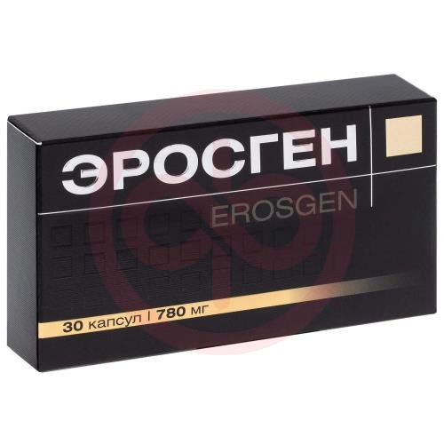 Эросген капсулы 780мг №30 Эросген капсулы 780мг №30