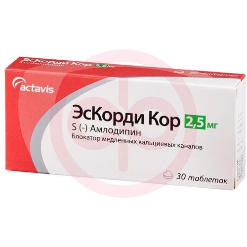 Эскорди кор таблетки 2.5мг №30 Эскорди кор таблетки 2.5мг №30