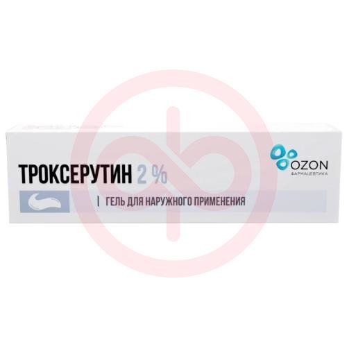 Троксерутин гель для наружного применения 2% 100г Троксерутин гель для наружного применения 2% 100г