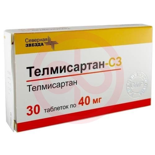Телмисартан-сз таблетки 40мг №30