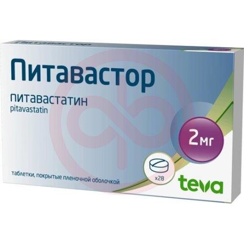 Питавастор таблетки покрытые пленочной оболочкой 2мг №28 Питавастор таблетки покрытые пленочной оболочкой 2мг №28