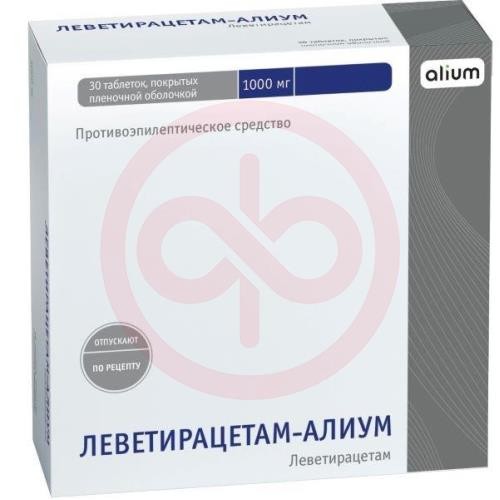 Леветирацетам-алиум таблетки покрытые пленочной оболочкой 1000мг №30