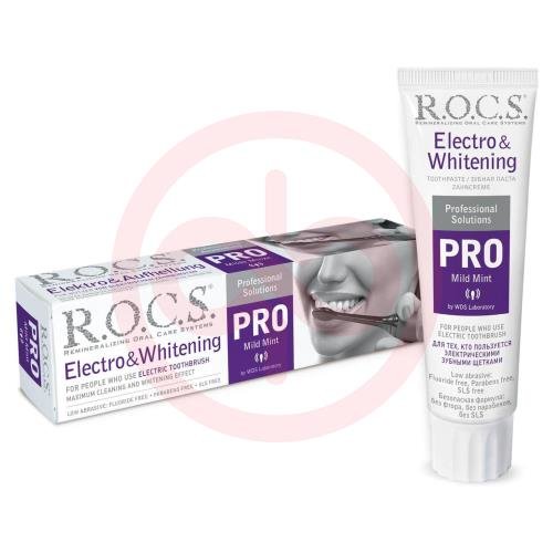 Рокс про зубная паста 135г электро отбеливающая (electro & whitening) Рокс про зубная паста 135г электро отбеливающая (electro & whitening)