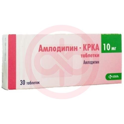 Амлодипин-крка таблетки 10мг №30 Амлодипин-крка таблетки 10мг №30