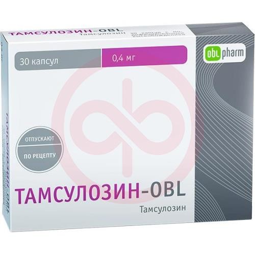 Тамсулозин-obl капсулы с модифицированным высвобождением 0.4мг №30