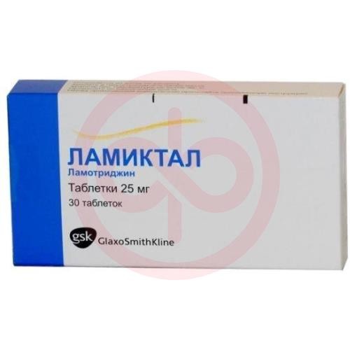 Ламиктал таблетки 25мг №30 Ламиктал таблетки 25мг №30