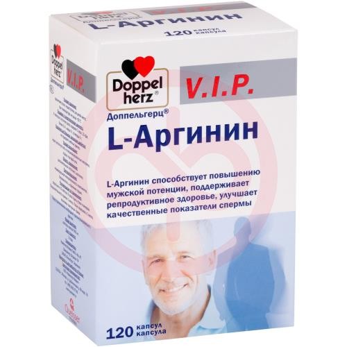 Доппельгерц в.и.п l- аргинин капсулы №120 Доппельгерц в.и.п l- аргинин капсулы №120