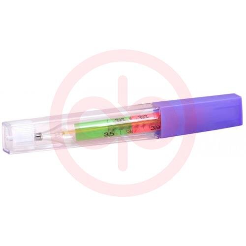 Клинса термометр медицинский безртутный №1 стеклянный с цветной шкалой