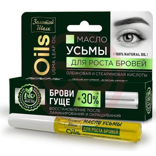 Золотой шелк масло 7мл усьмы д/роста бровей