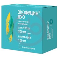 Экофуцин дуо суппозитории вагинальные 300мг + 100мг №6