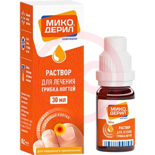 Микодерил раствор для наружного применения 1% 30мл Микодерил раствор для наружного применения 1% 30мл