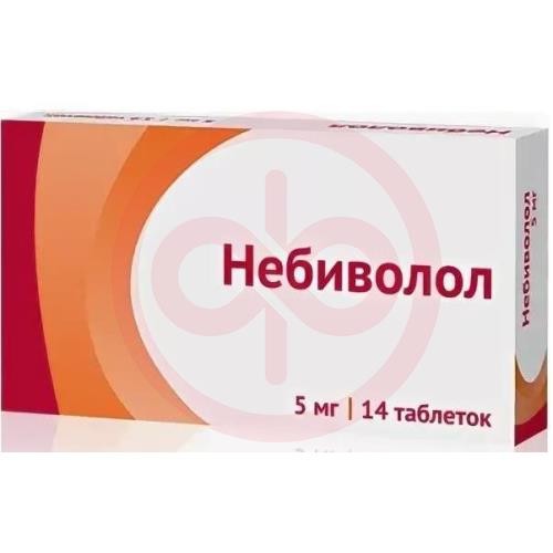 Небиволол таблетки 5мг №14 Небиволол таблетки 5мг №14