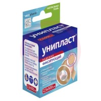 Унипласт лейкопластырь фиксирующий 2,5х500см ткан