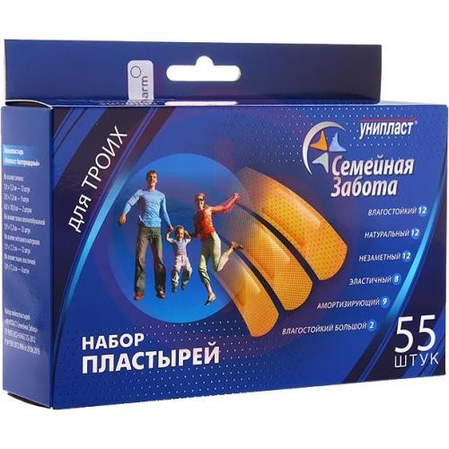 Унипласт пластырь №55 семейная забота набор универс