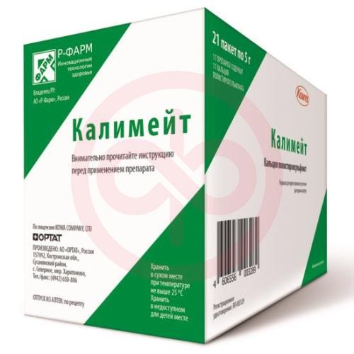 Калимейт порошок для приготовления суспензии для приема внутрь 5000мг №21 Калимейт порошок для приготовления суспензии для приема внутрь 5000мг №21