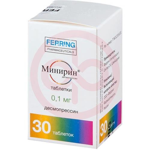 Минирин таблетки 0.1мг №30 Минирин таблетки 0.1мг №30