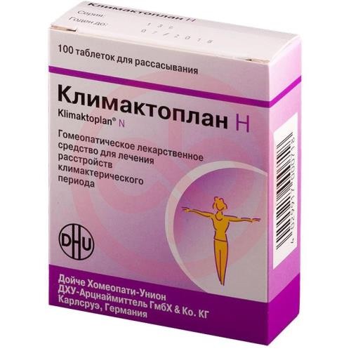 Климактоплан н таблетки для рассасывания гомеопатические №100