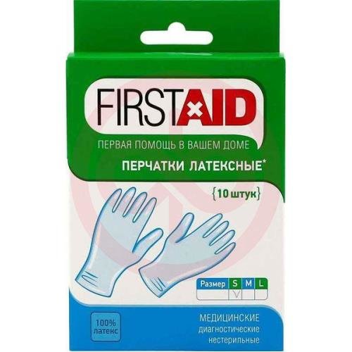 Ферстэйд перчатки диагностические латексные нестерильные опудренные №10 (5 пар) р s Ферстэйд перчатки диагностические латексные нестерильные опудренные №10 (5 пар) р s