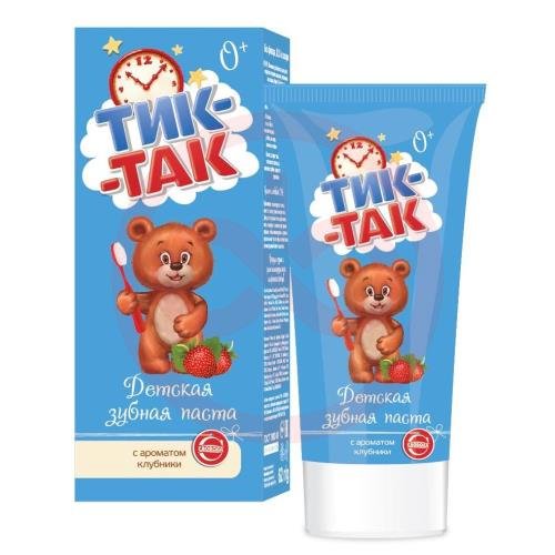Тик-так зуб. паста клубника 62 г.