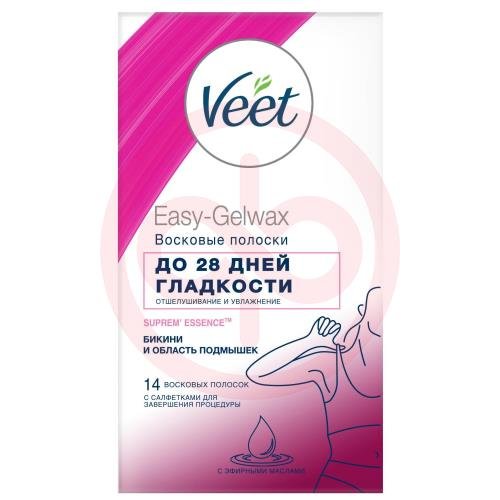 Вит восковые полоски №14 д/чув участков тела c технологией easy gel-wax с аром барх розы и эф мас Вит восковые полоски №14 д/чув участков тела c технологией easy gel-wax с аром барх розы и эф мас