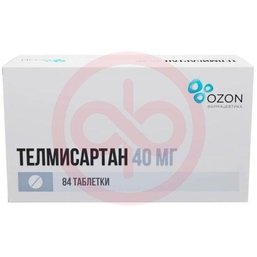 Телмисартан таблетки 40мг №84 Телмисартан таблетки 40мг №84