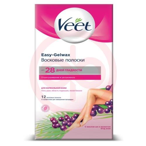 Вит восковые полоски №12 д/депил д/норм кожи c технологией easy gel-wax Вит восковые полоски №12 д/депил д/норм кожи c технологией easy gel-wax