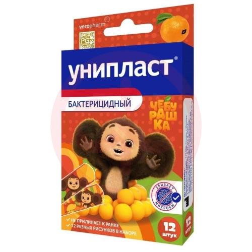 Унипласт лейкопластырь бактерицидный №12 детск чебурашка Унипласт лейкопластырь бактерицидный №12 детск чебурашка