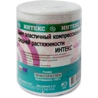 Интекс бинт эластичный компрессионный ср 10смх3,5м застежка
