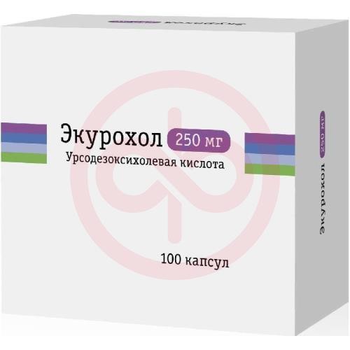 Экурохол капсулы 250мг №100 Экурохол капсулы 250мг №100